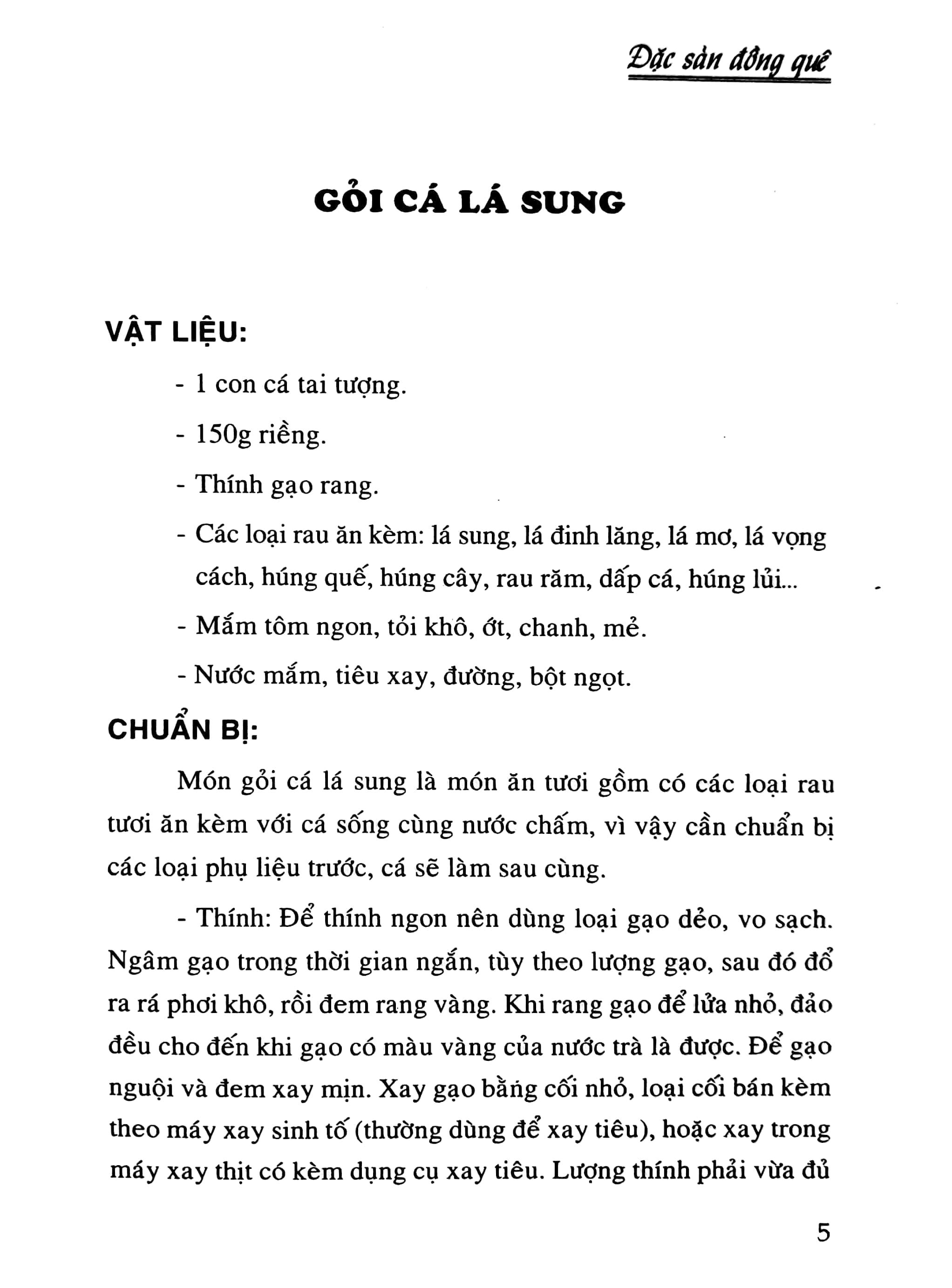 Sách Đặc Sản Đồng Quê