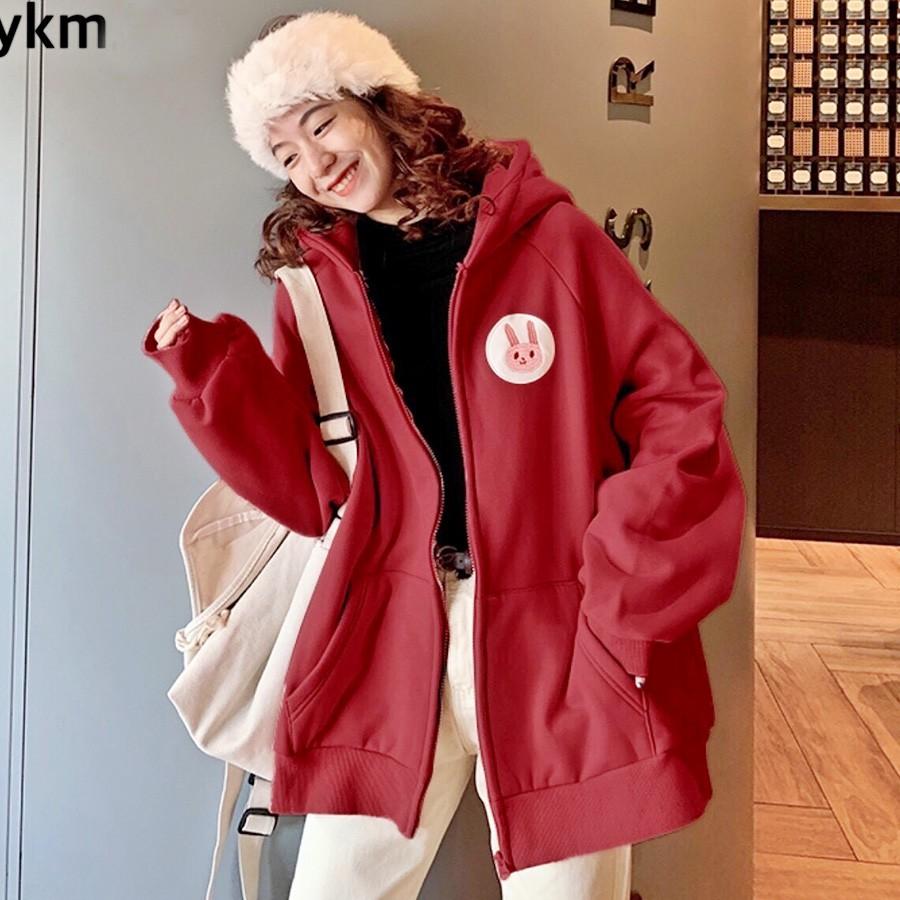 ÁO HOODIE - ÁO KHOÁC NỈ NGOẠI Thêu Thỏ Con