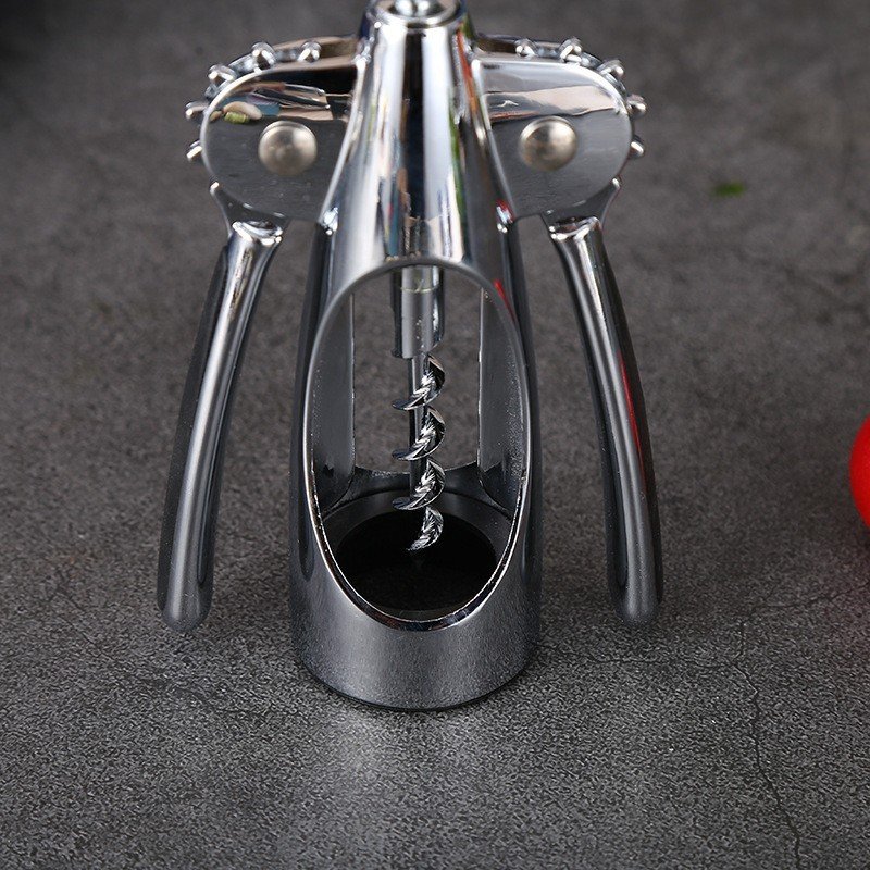 Dụng cụ khui vang inox dày hình cánh bướm cao cấp