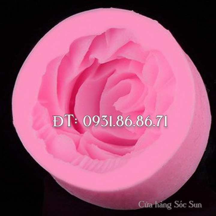Khuôn silicon hoa hồng xoáy - Mã số 1259