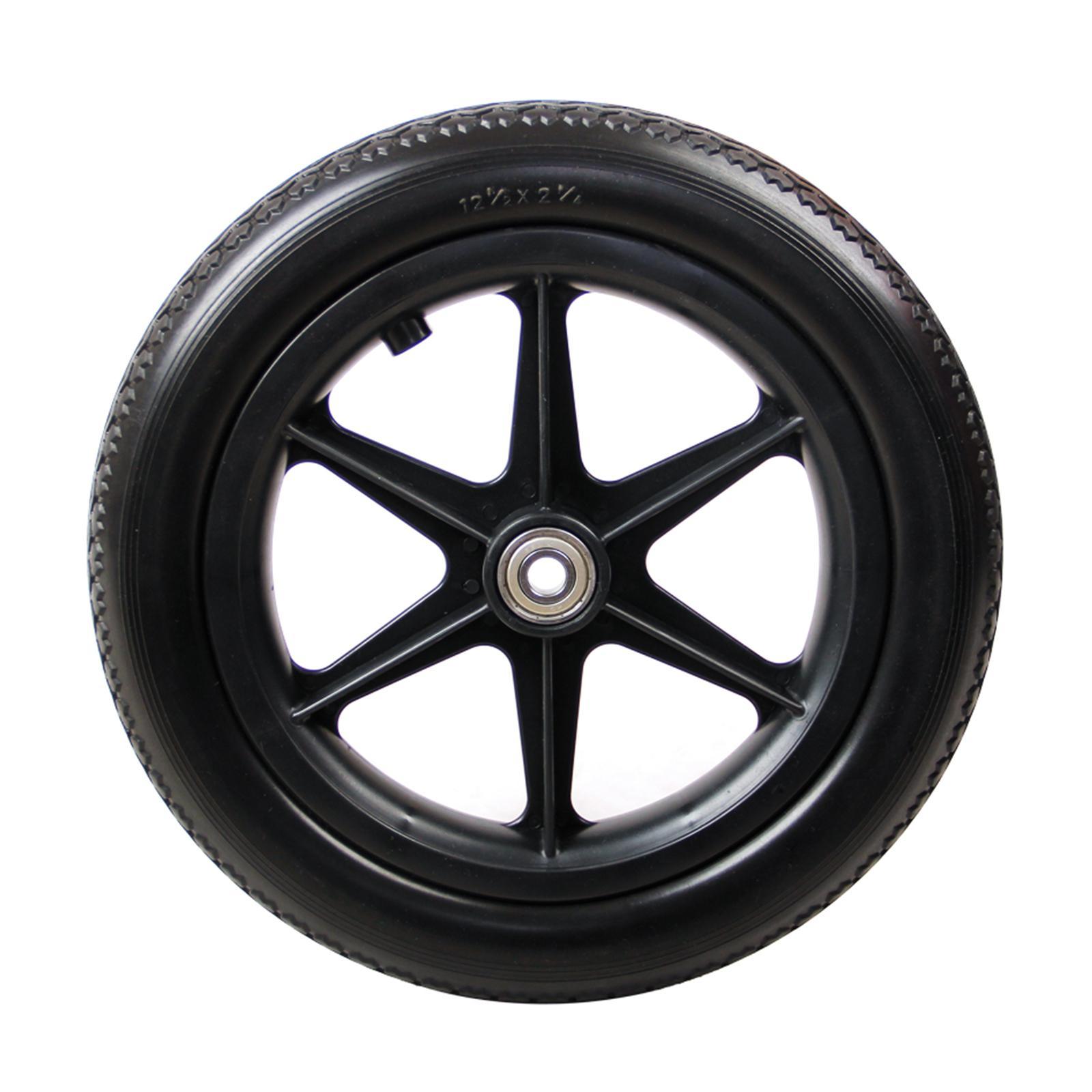 2 pieces 12inch Wheelchair Replacement Rear Wheel for Wheelchairs