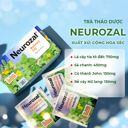 Combo 2 Hộp Trà An Thần Thảo Mộc Neurozal Dr. Muller - Giải Tỏa Căng Thẳng - Giúp Thư Thái Ngủ Ngon – Chính Hãng Từ Cộng Hòa Séc