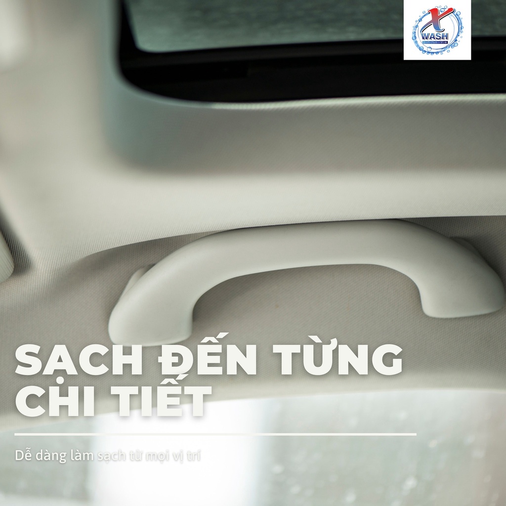 Xwash For Car - Vệ sinh không hóa chất - Bảo vệ nội thất ô tô - Không gây mùi độc hại