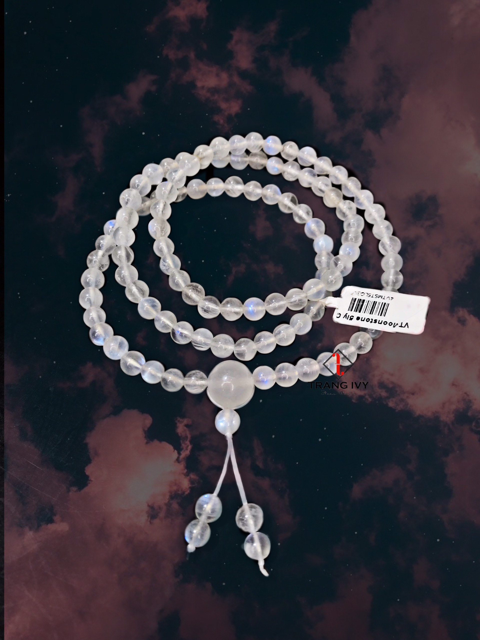 Vòng tay Moonstone mix chuôi hồ lô