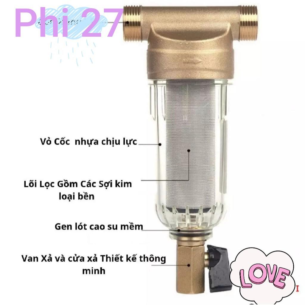 BỘ LỌC THÔ,LỌC ĐẦU NGUỒN LÕI SỢI INOX.