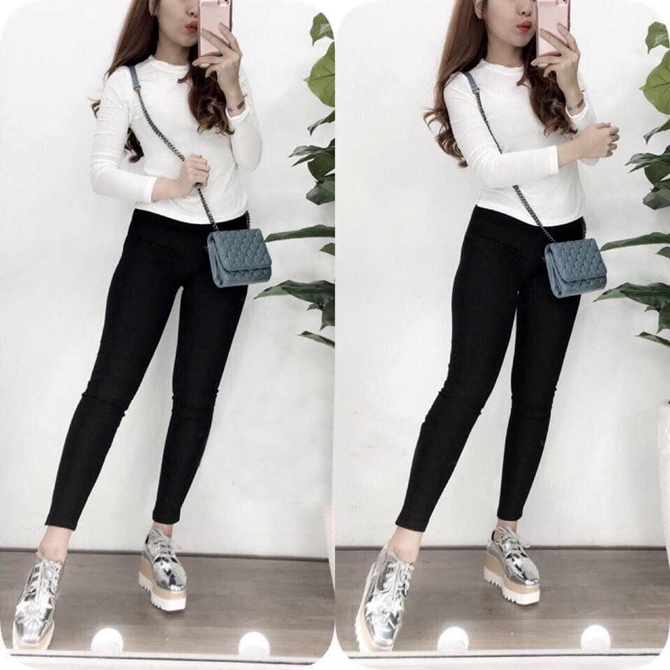 Quần Legging Màu Đen Nâng Mông Body Thời Trang LG01
