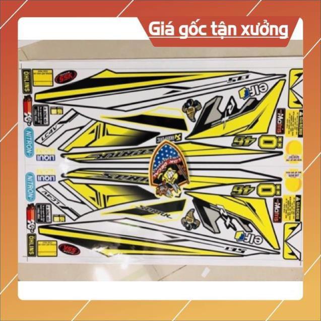 Tem rời ex 2010 vàng đen 3 lớp ko bay màu