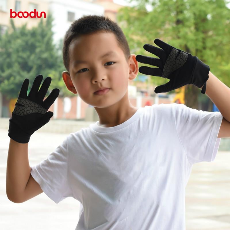 BOODUN 4-12 Trẻ Em Mùa Đông Găng Tay Phượt Full Ngón Tay Nhiệt Ấm Áp Chống Gió Thể Thao Ngoài Trời Trượt Tuyết Xe Đạp Găng Tay bé Trai Bé Gái