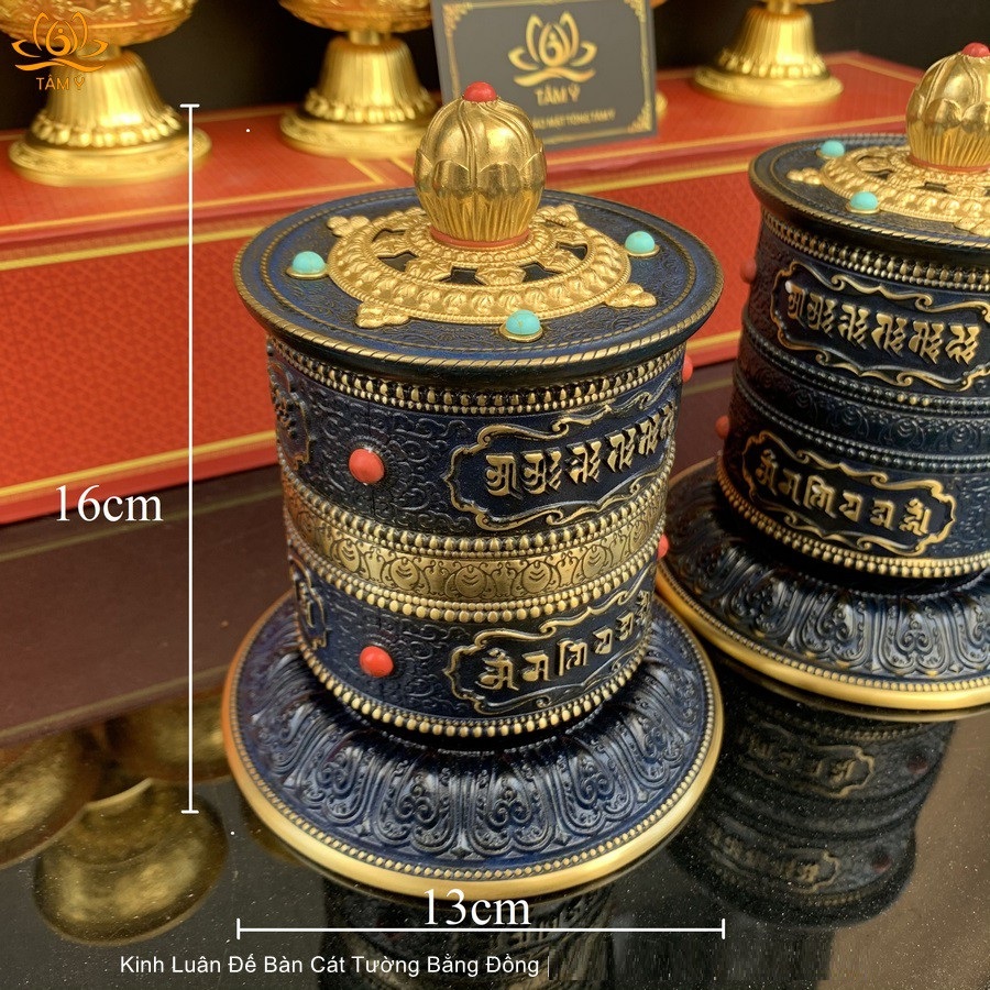 Kinh Luân Để Bàn Bằng Đồng Cát Tường