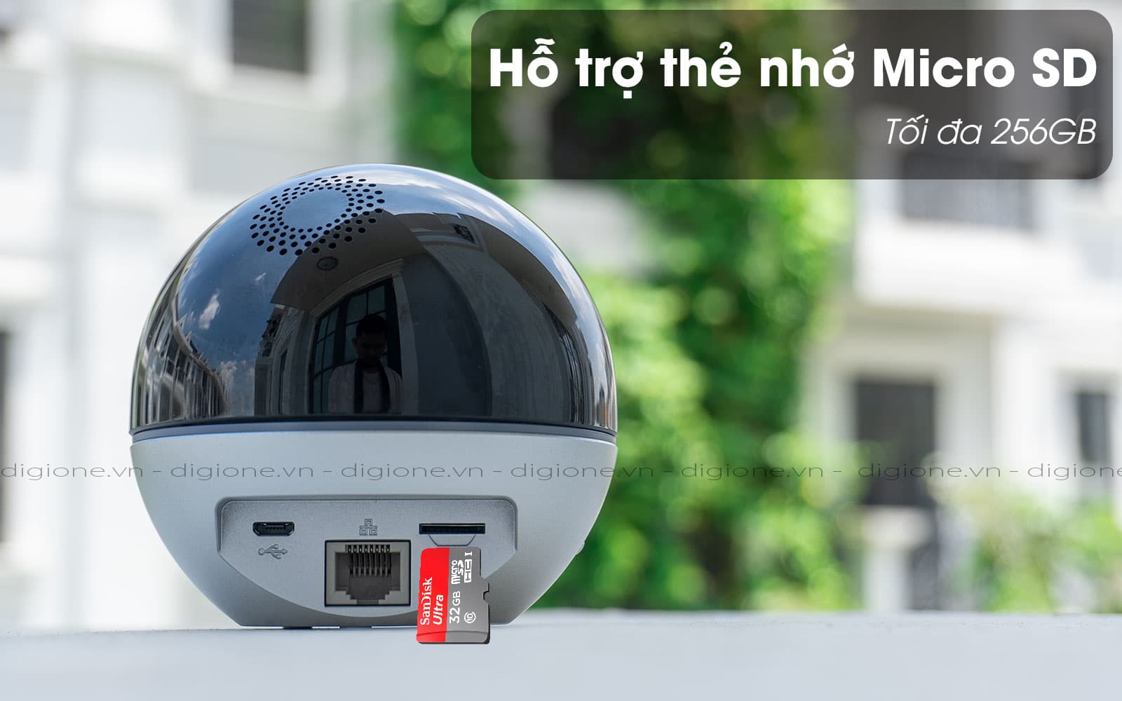 Camera Wifi Ezviz C6W siêu nét 4Mp góc rộng xoay 360 độ - Hàng chính hãng