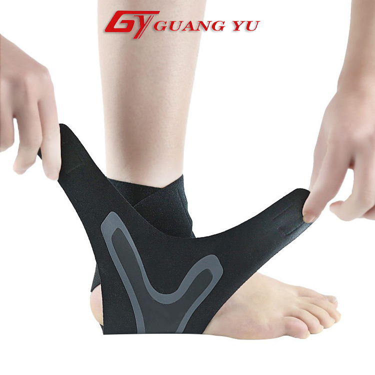 Băng bảo vệ cổ chân GUANG YU , mắt cá chân hỗ trợ và bảo vệ đảm bảo sự linh hoạt trong thể thao màu đen một đôi