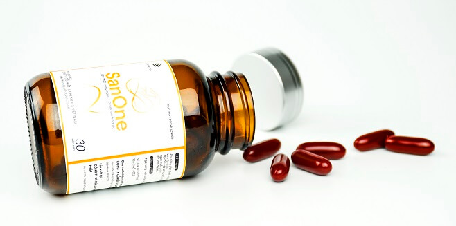 Viên uống Sanone hỗ trợ bầu ngực trở nên săn chắc