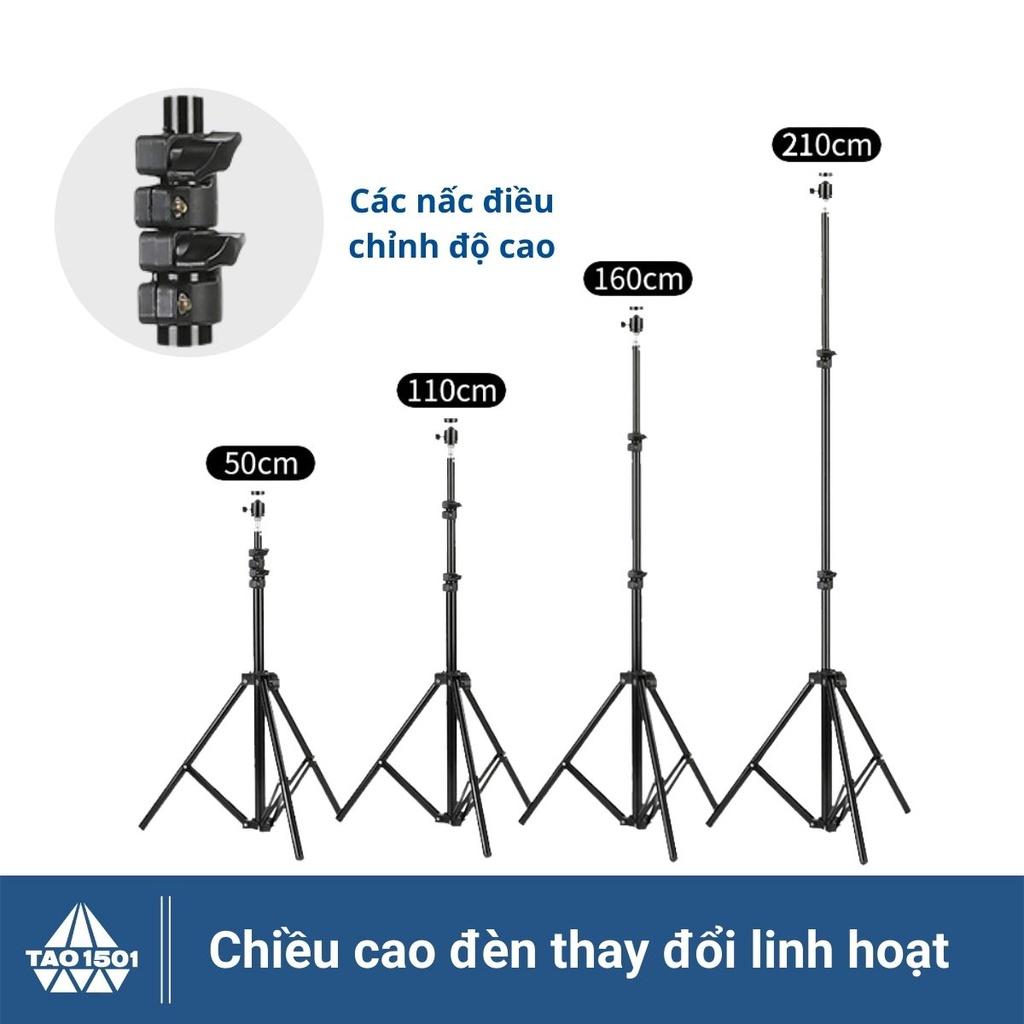 Đèn Livestream 26cm đi kèm Chân đỡ đèn bằng sắt dài 2m1