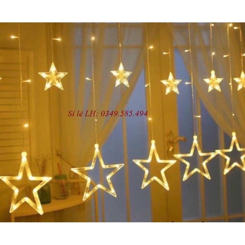 Led trang trí, nháy trang trí thả mành hình ngôi sao