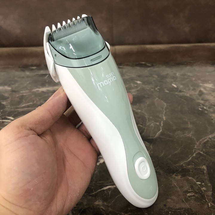 Tông đơ cắt tóc cho bé nhãn hiệu Super Mama S-3689 Công suất: 5W Lưỡi ceraramic - HÀNG CHÍNH HÃNG