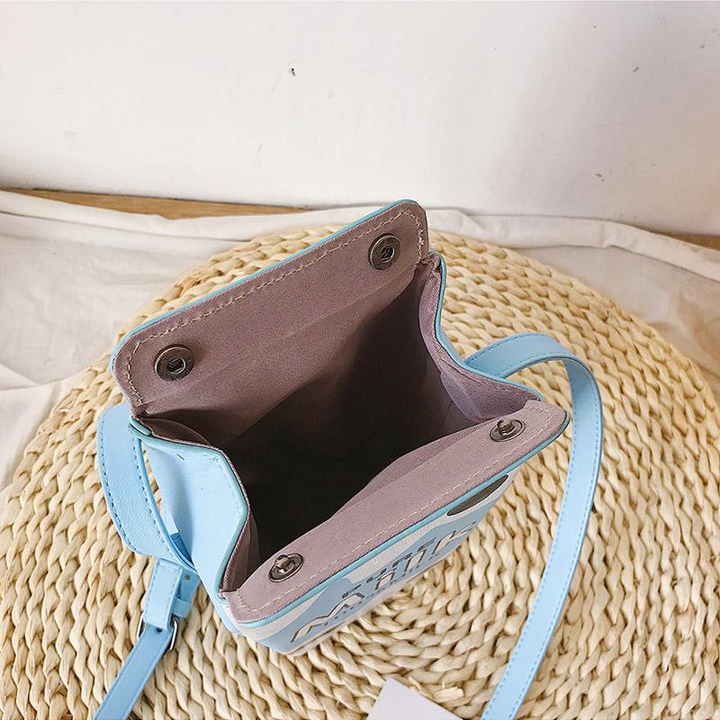 Sáng Tạo Sữa Hộp Đeo Vai Nữ Thiết Kế Hình Trái Cây Dễ Thương In Sứ Giả Đeo Túi Nữ Bông Tai Kẹp Nữ Ví Nhỏ 2021