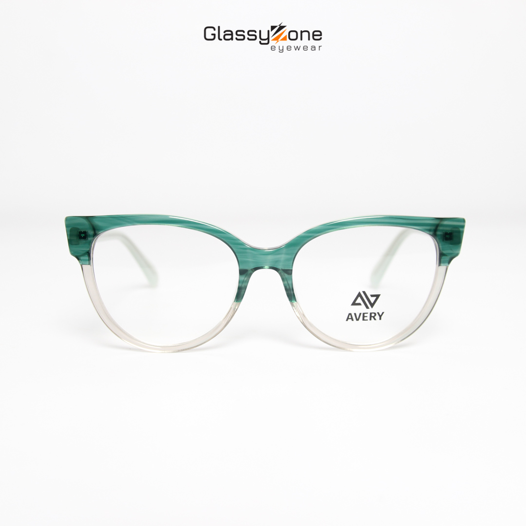 Gọng kính cận, Mắt kính giả cận Acetate Form mắt mèo Nữ Avery 21131 - GlassyZone