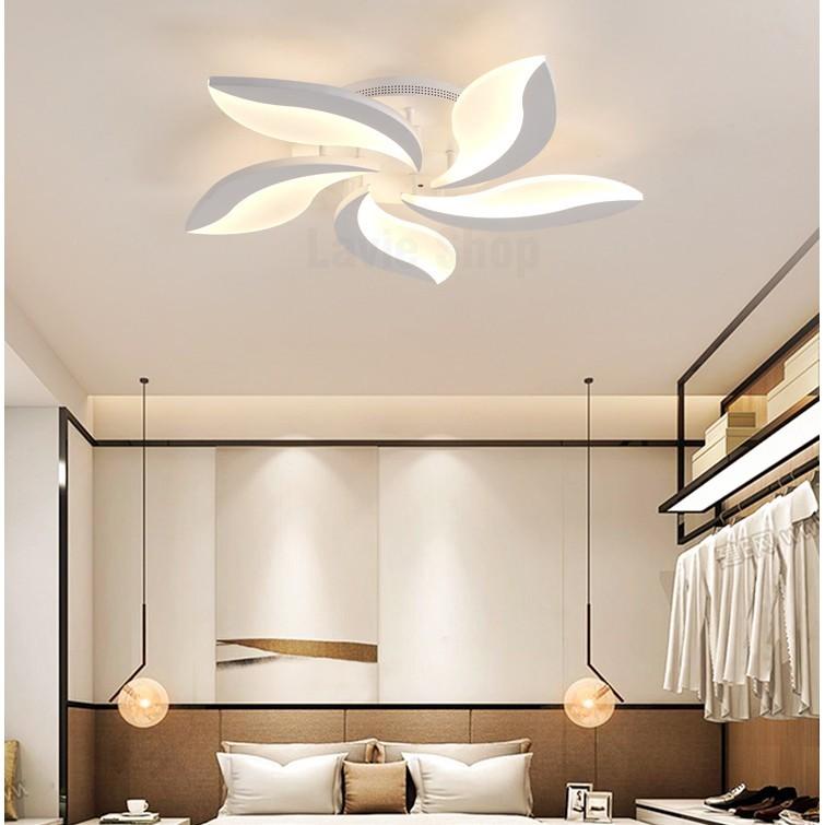 Đèn trần mâm led 5 cánh, đèn ốp trần led 5 cánh, đèn trang trí, đèn decor