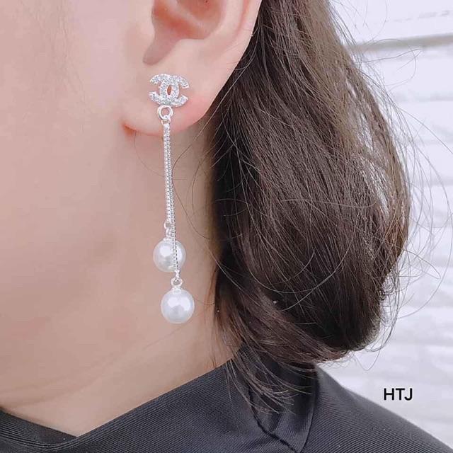 BÔNG TAI CHỮ X GẮN TUA DÀI ĐẸP TUYỆT -