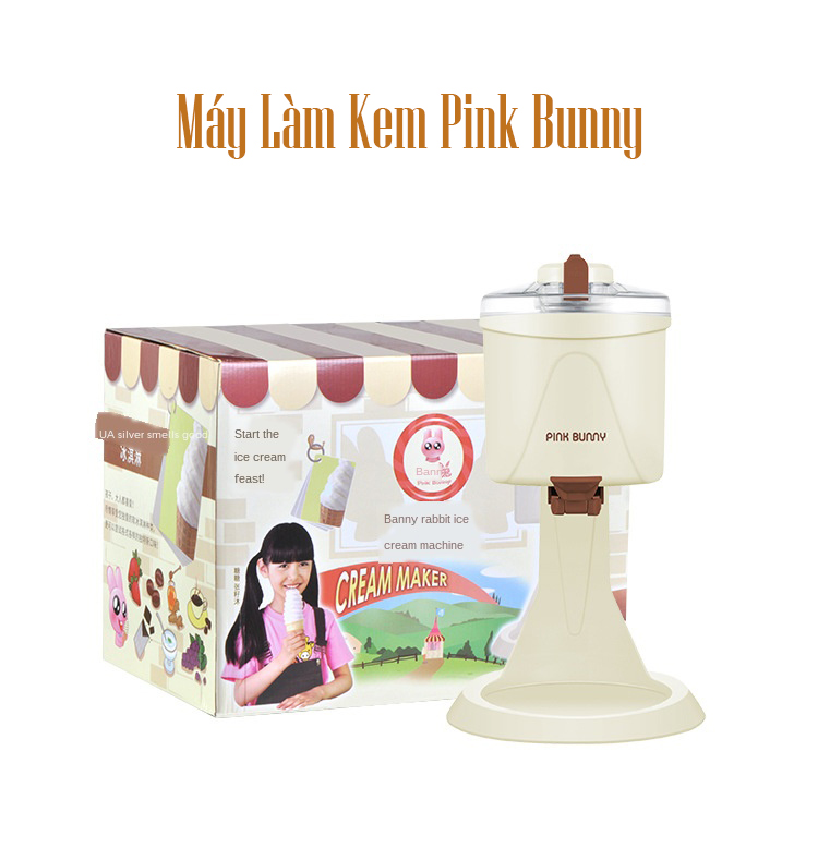 Máy làm kem siêu nhanh và đơn giản tại nhà chỉ cần 10 Phút đã cho ra 1 cốc kem hay 1 chiếc kem ốc quế ngon tuyệt vời và đảm bảo vệ sinh