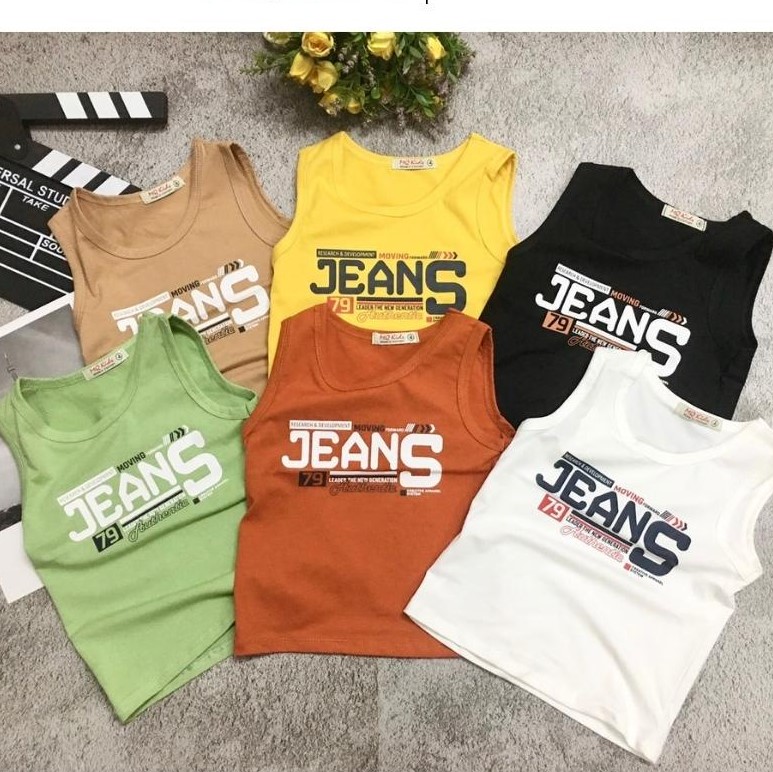 Áo thun ba lỗ cho bé trai ️MQ kids️ COTTON 100% co giãn 4 chiều