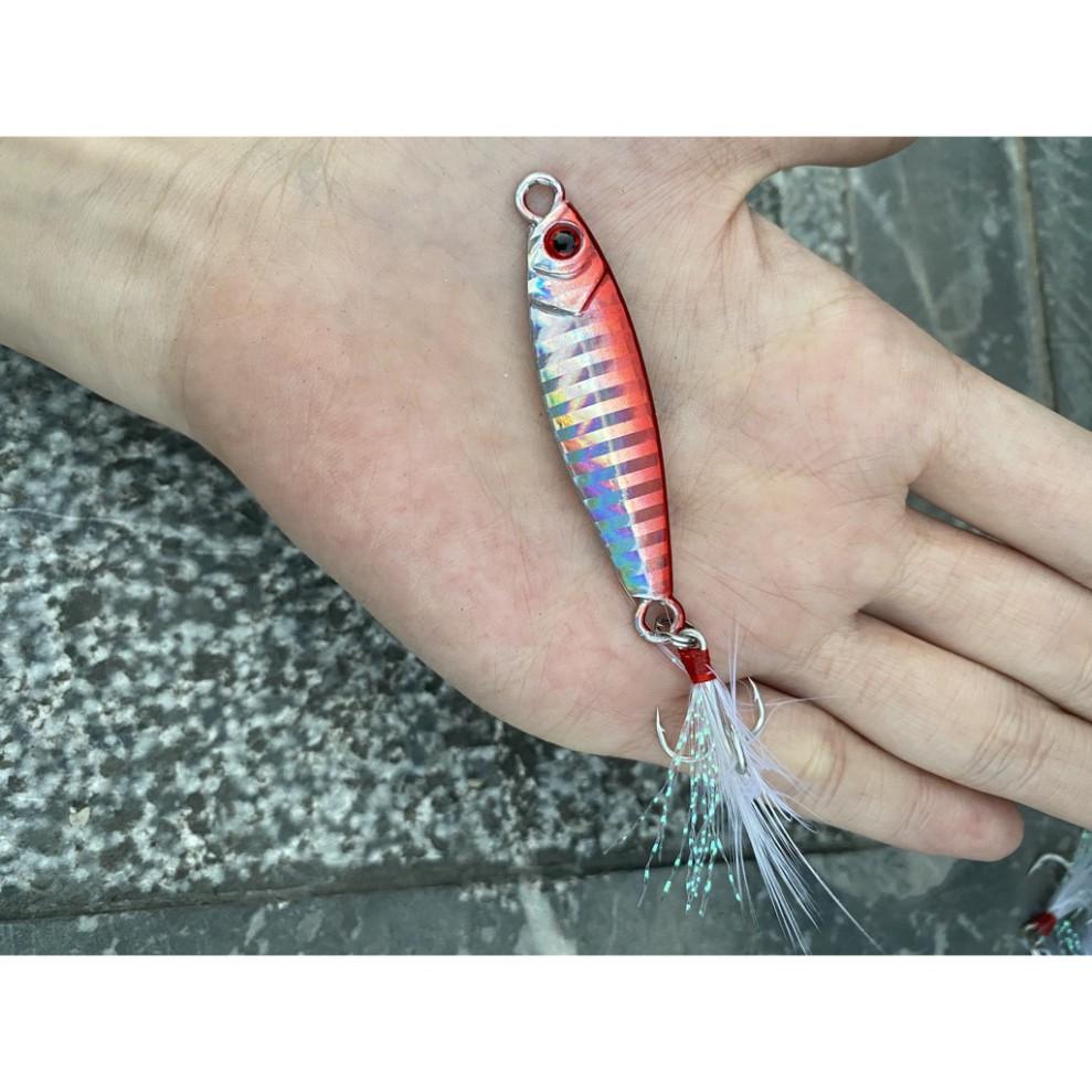 Mồi Câu Lure Jigging Nặng 7g_10g_15g_20g lure chẽm,nhồng,hồng,măng,vược