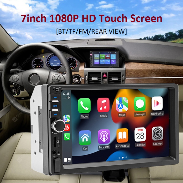 Màn Hình Cảm Ứng Xe Hơi 7 Inch Full HD CarPlay/Bluetooth/USB/FM/TF/Miror-Link