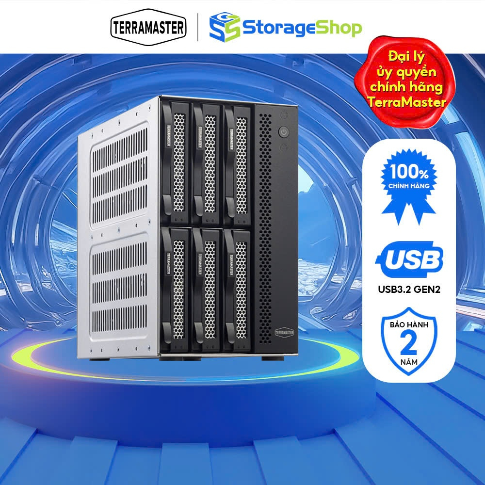 Thiết bị lưu trữ  DAS TerraMaster D6-320 6-bay Hàng Chính Hãng - Storage Shop
