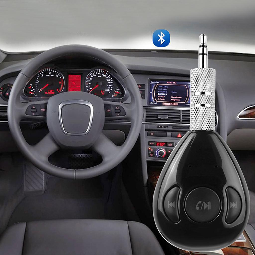 Wireless Bluetooth 3.5mm Car Aux Audio Stereo Music Receiver Adapter Home