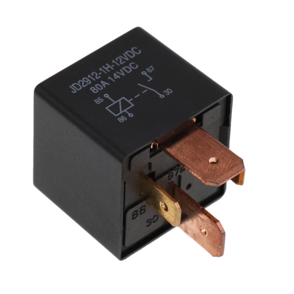 12V Relay 4 PIN Automotive 80AMP 80A Changeover Normally Open Contact