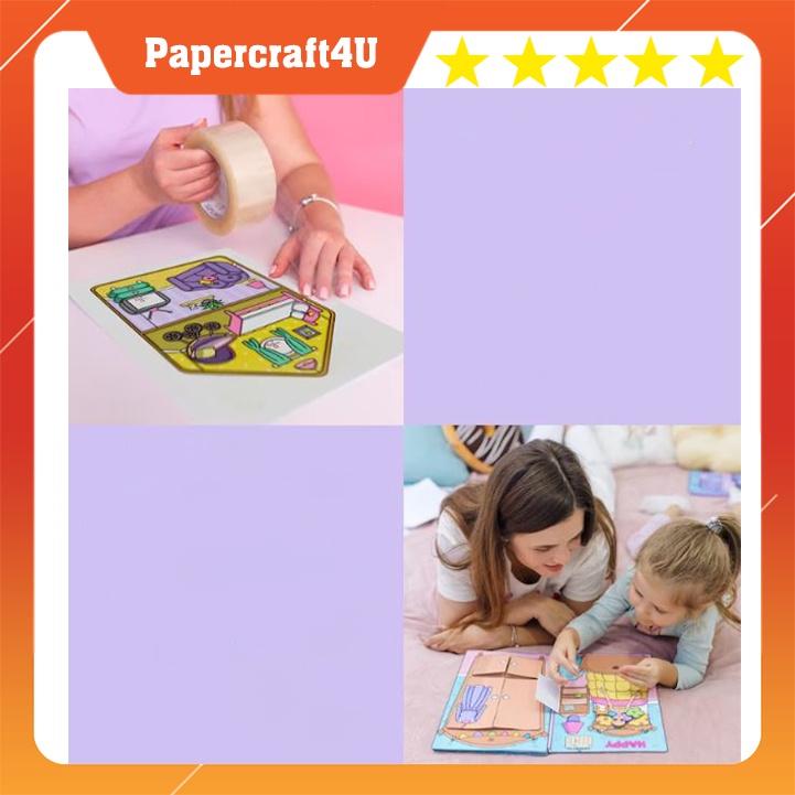 ĐỒ CHƠI NGÔI NHÀ BÚP BÊ GIẤY CẮT THỦ CÔNG DIY_Paper MẪU 07