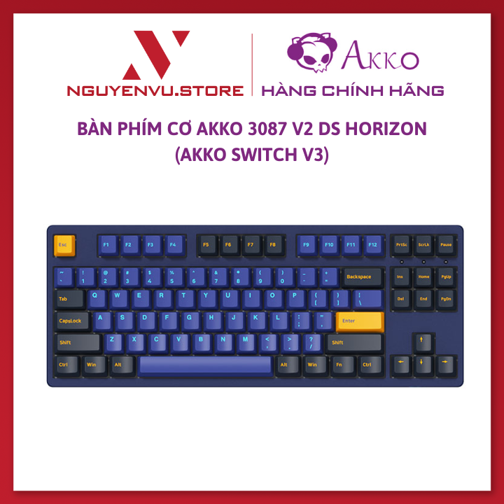Bàn phím cơ AKKO 3087 v2 DS Horizon /  AKKO 3108 v2 DS Horizon (Akko switch v3) - Hàng Chính Hãng