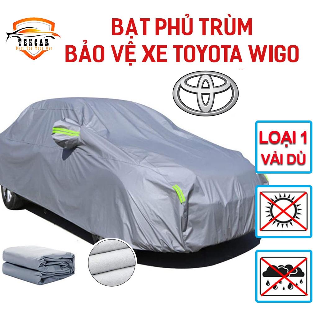 Hình ảnh Bạt phủ trùm bảo vệ xe ô tô Toyota Wigo vải dù OXFORD cao cấp , áo trùm xe 5 chỗ chống nắng, nóng, mưa