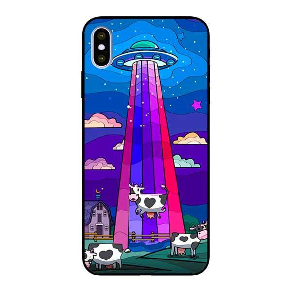 Ốp lưng dành cho iPhone X / Xs / Xs Max / Xr - Bò Sữa Ngoài Hành Tinh