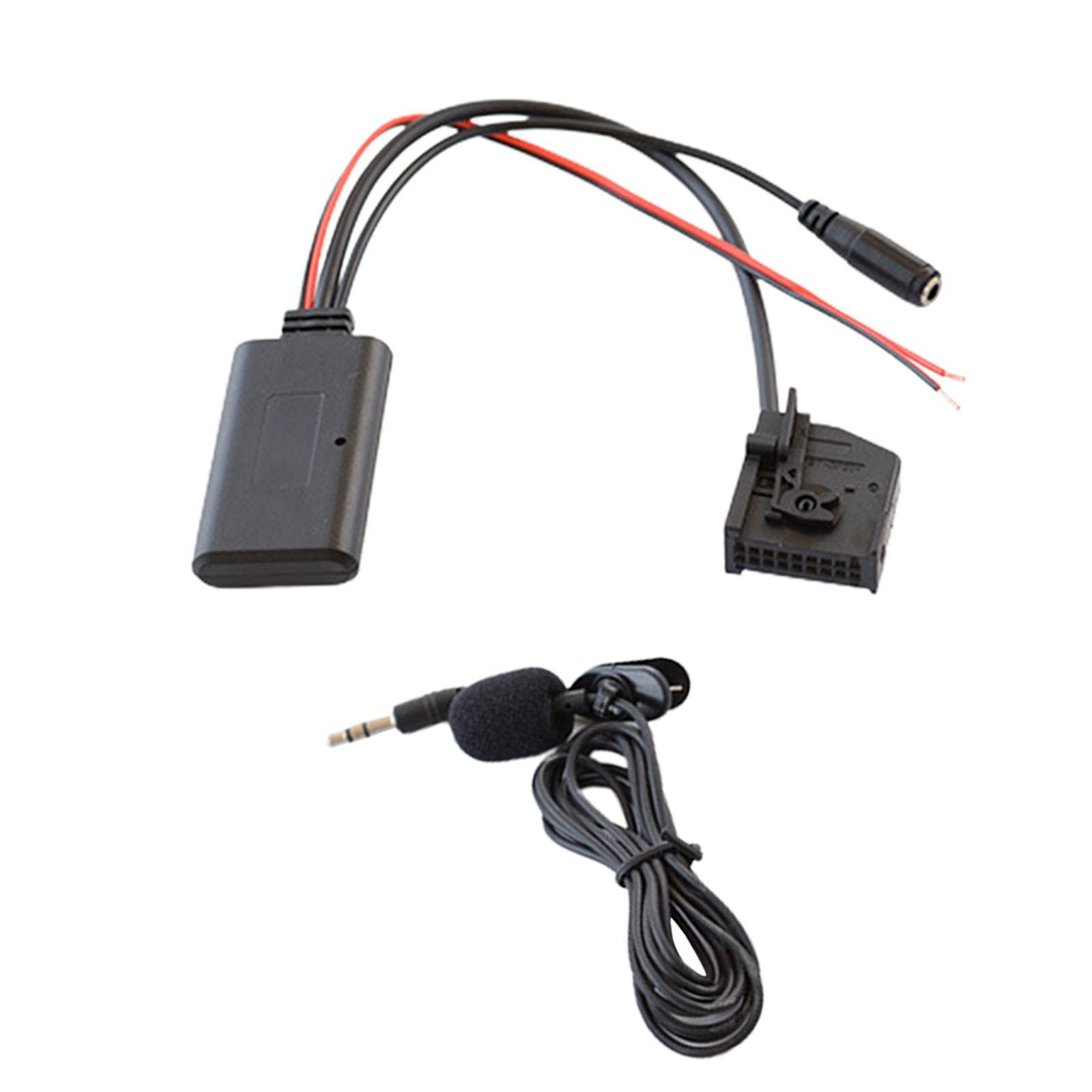 3.5mm Audio AUX in Bluetooth Microphone Cable Adapter for Comand 2.0 W461 W463
