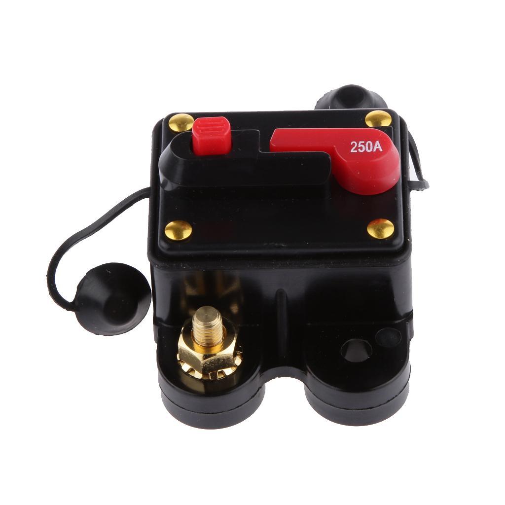 Mini Manual Reset Circuit Breaker 12v 24v Car Auto Boat Audio Fuse Holder