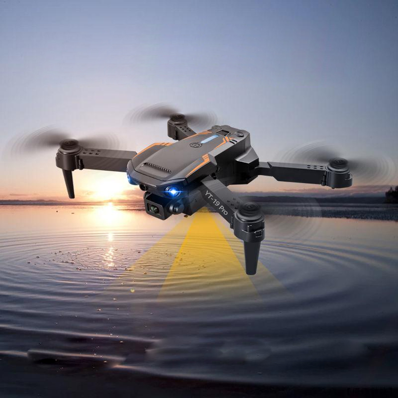 Flycam YT-19 Pro phiên bản version 2 E88 cảm biến vật cản 3 hướng, camera xoay 360 độ, thời gian bay 25 phút - hàng chính hãng