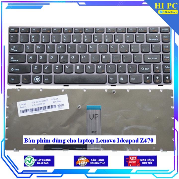 Bàn phím dùng cho laptop Lenovo Ideapad Z470 - Hàng Nhập Khẩu