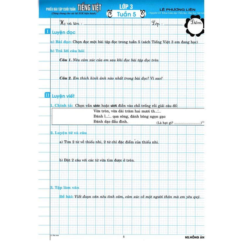 SÁCH - phiếu bài tập cuối tuấn môn tiếng việt lớp 3 (biên soạn theo chương trình gdpt mới)