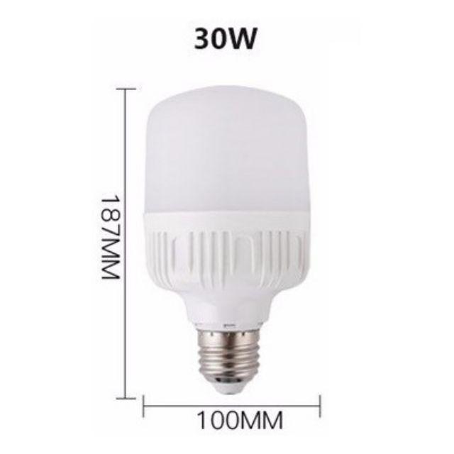 Led búp trụ 30W đui xoáy E27 cao cấp công xuất thực 30W ánh sáng tốt