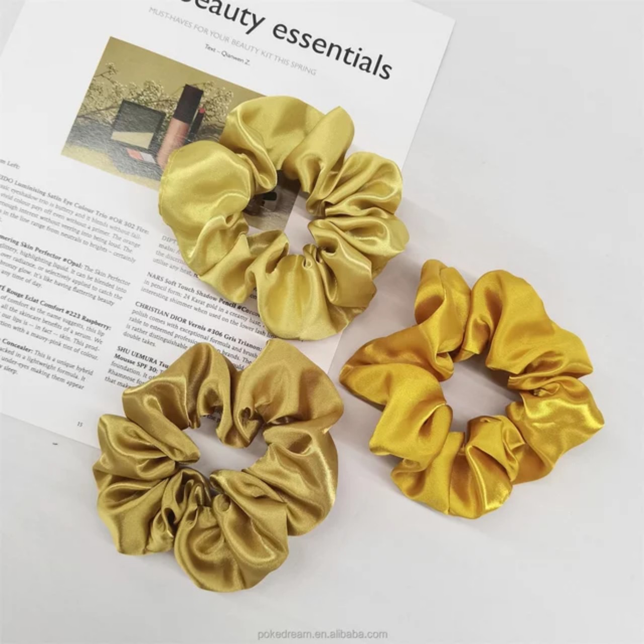 Dây buộc tóc, cột tóc scrunchies lụa dễ thương - Storevanshop CT0008