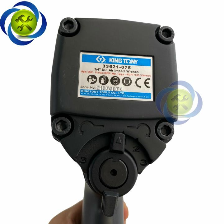 Súng vặn bulong 3/4 Kingtony 33621-075 lực siết 1085Nm