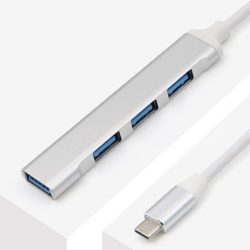 Bộ chia 4 cổng USB type C sang 3 cổng USB 2.0 và 1 cổng USB 3.0