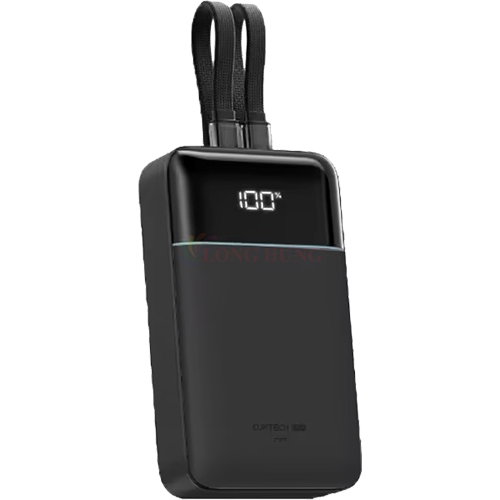 Sạc dự phòng Cuktech Power Bank Built-In Cable 1USB 1Type-C 40W 20000mAh CP24 LPB200NL - Hàng chính hãng