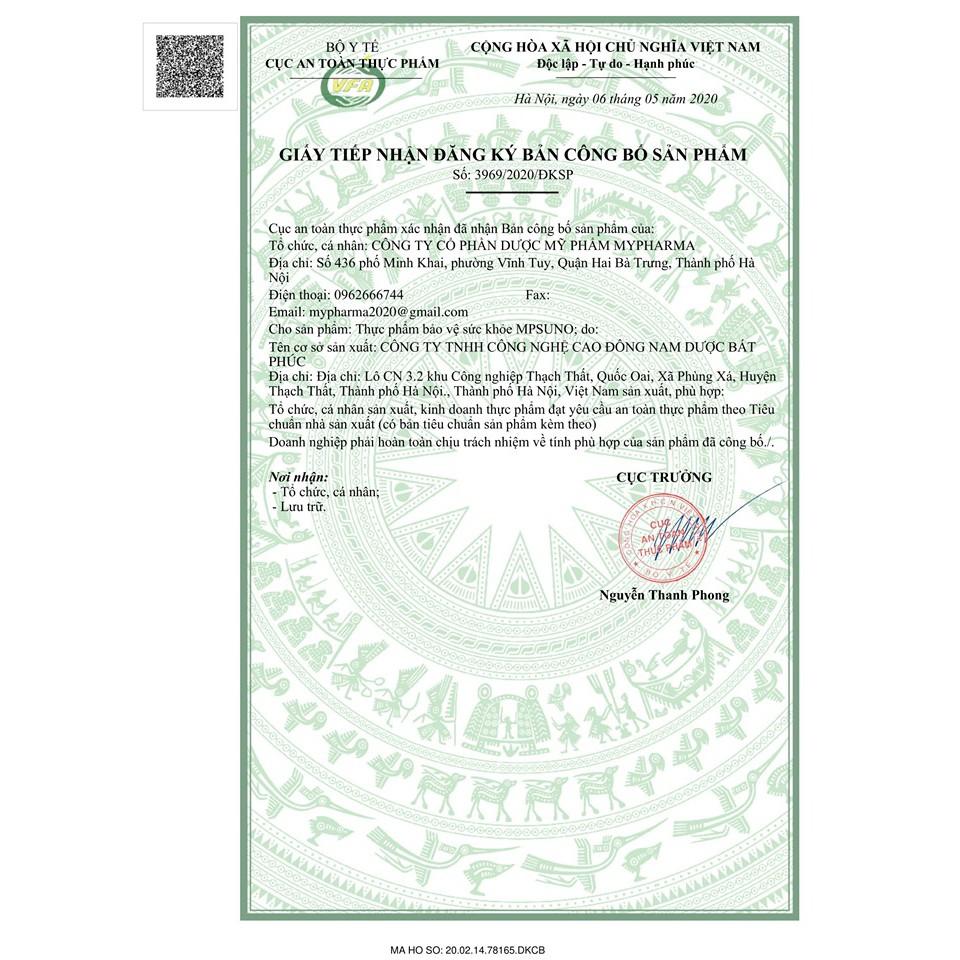 Viên TIỂU ĐƯỜNG công nghệ cao MPsuno -Nano dây thìa canh