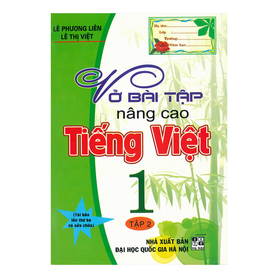 Vở Bài Tập Nâng Cao Tiếng Việt 1 (Tập 2)