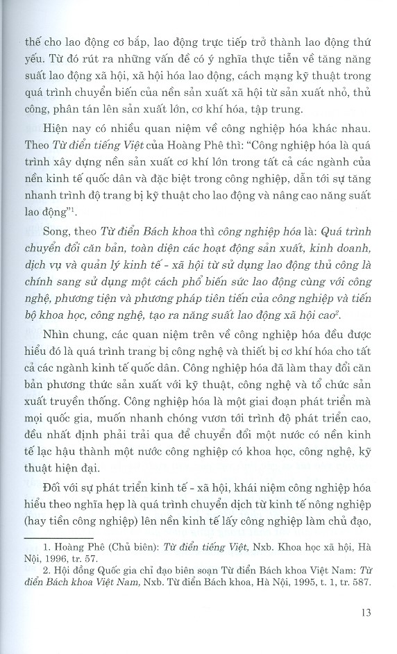 Công Nghiệp Hóa, Hiện Đại Hóa Với Quá Trình Phát Triển Lực Lượng Sản Xuất Trong Cách Mạng Công Nghiệp 4.0 Ở Việt Nam Hiện Nay (Sách Chuyên Khảo)