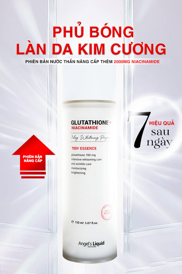 Combo truyền trắng, mờ nám, se khít chân lông Niacinamide Angel's Liquid