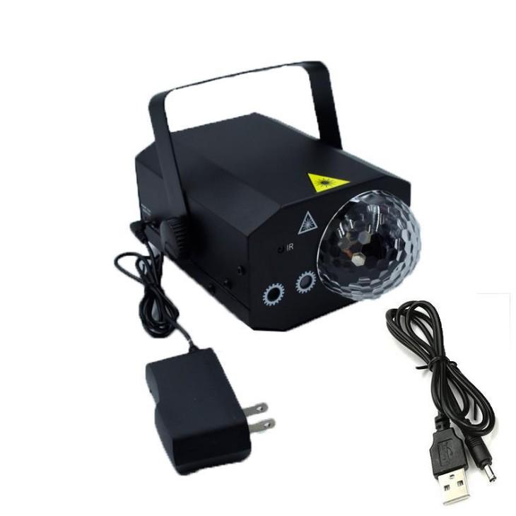 Đèn LED Laser cảm biến âm thanh, tự động xoay , nhiều hiệu ứng dùng để trang trí tiệc, phòng karaoke