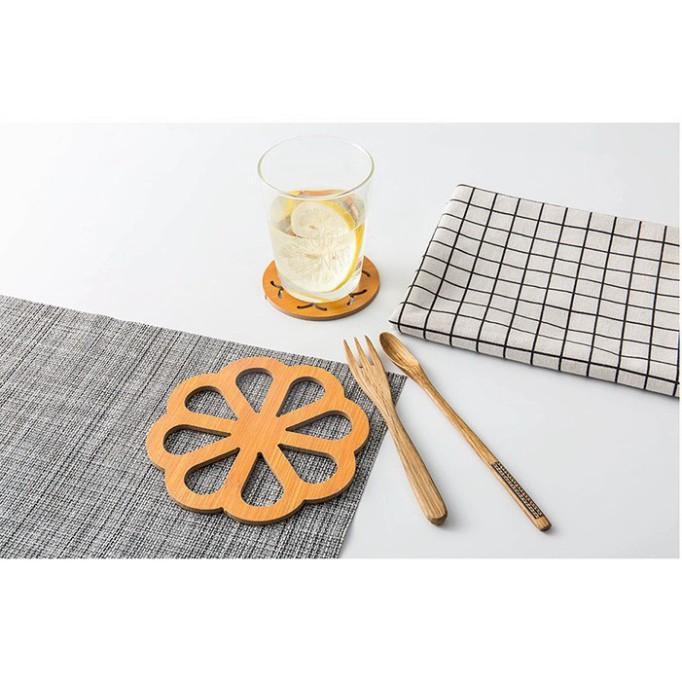 Miếng Lót Gỗ Cách Nhiệt Bàn Ăn, Nhà Bếp - Hàng Chất Lượng